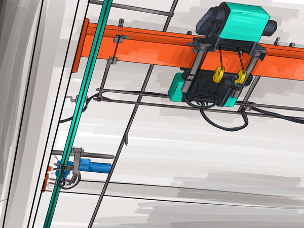 山西大同10t-20m-9m欧式行吊严格出厂
