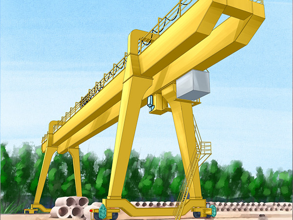 云南大理双主梁龙门吊厂家32吨龙门吊发往现场