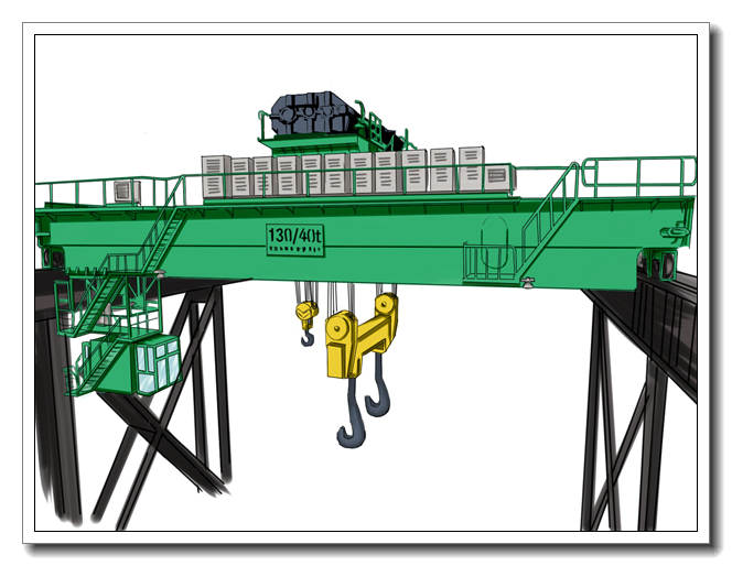 辽宁营口港口起重机厂家10吨环保清漂专用起重机